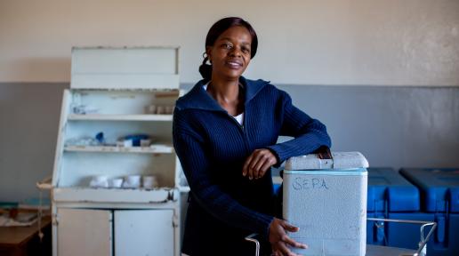 Solar for health initiative enhances health services for mothers and children in 405 health facilities across the country